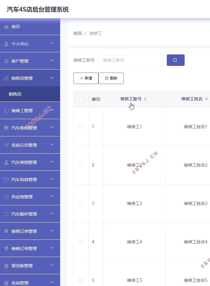 VUE基于SSM的汽车4S店后台管理系统的设计与实现(MySQL)