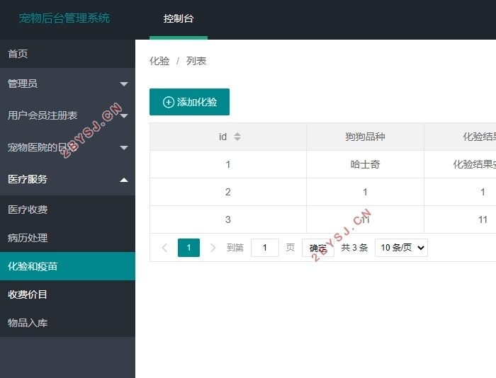基于Springboot宠物医院管理系统的设计与实现(idea,MySQL)