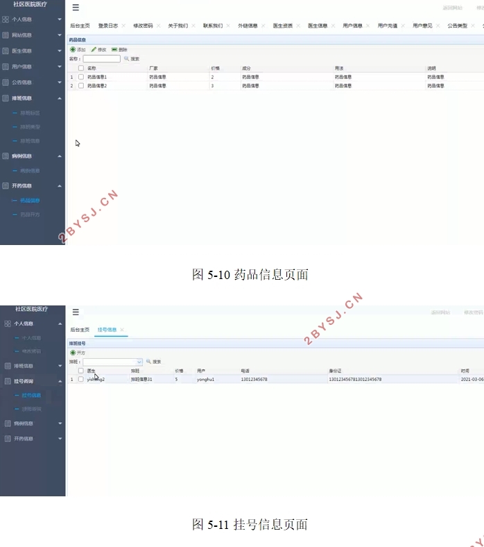社区医院医疗(医院挂号诊疗)系统的设计与实现(SSM,MySQL)