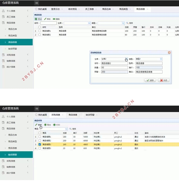 仓库(商品)管理系统的设计与实现(SSM,MySQL)