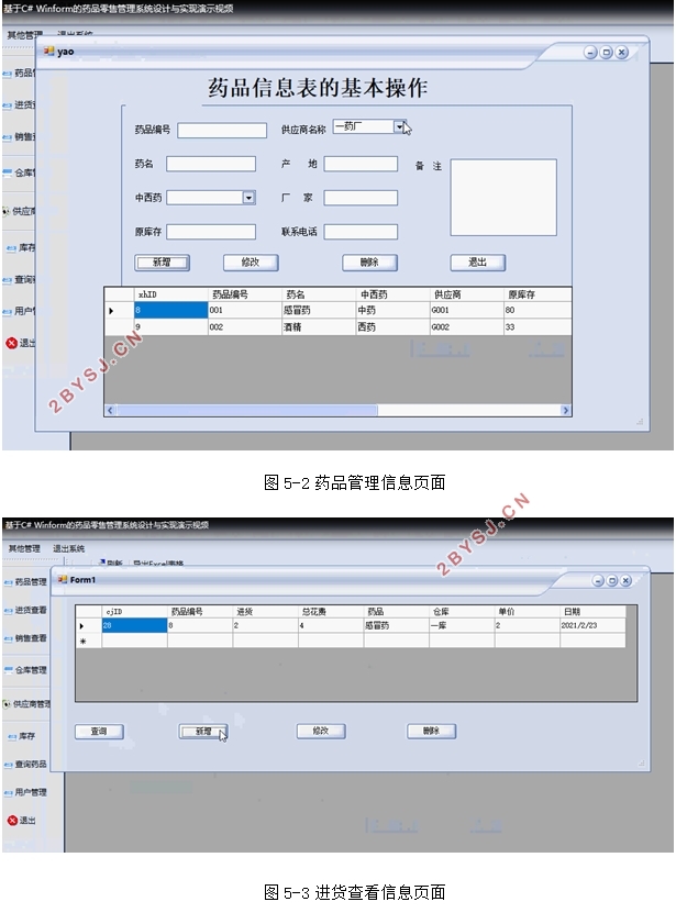 基于Winform药品零售管理系统设计与实现(C#,C/S架构,SQLServer)