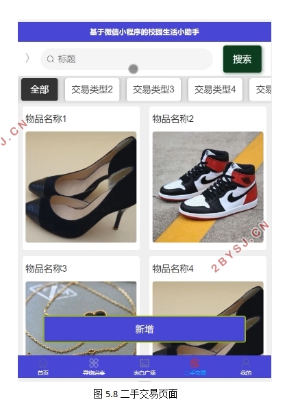 基于微信小程序的校园生活小助手的设计(uniapp,SSM,MySQL)