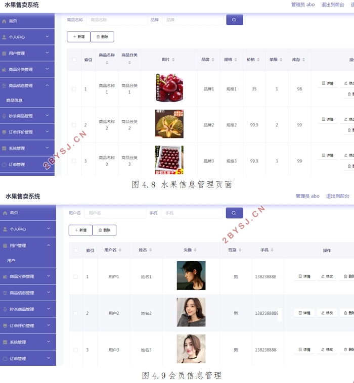 水果售卖系统的设计与实现(VUE,SSM,MySQL)