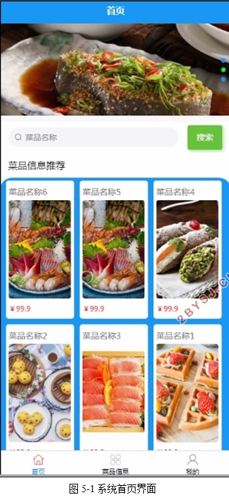 基于微信小程序电子菜单点菜系统的设计与实现(SSM,MySQL)