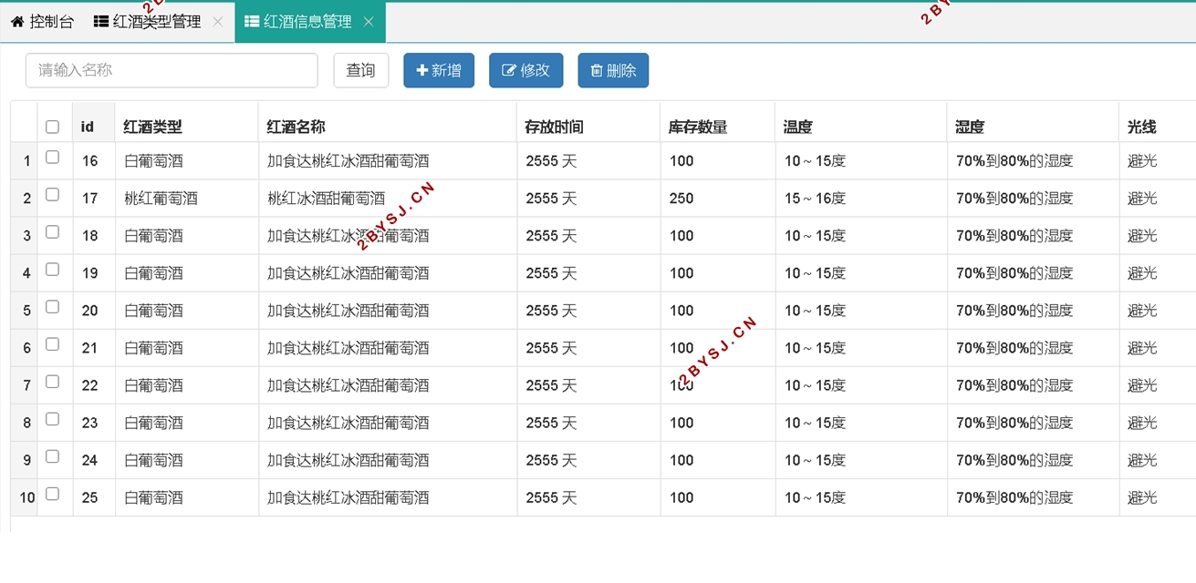 红酒内部信息管理系统的设计与实现(idea,Springboot)