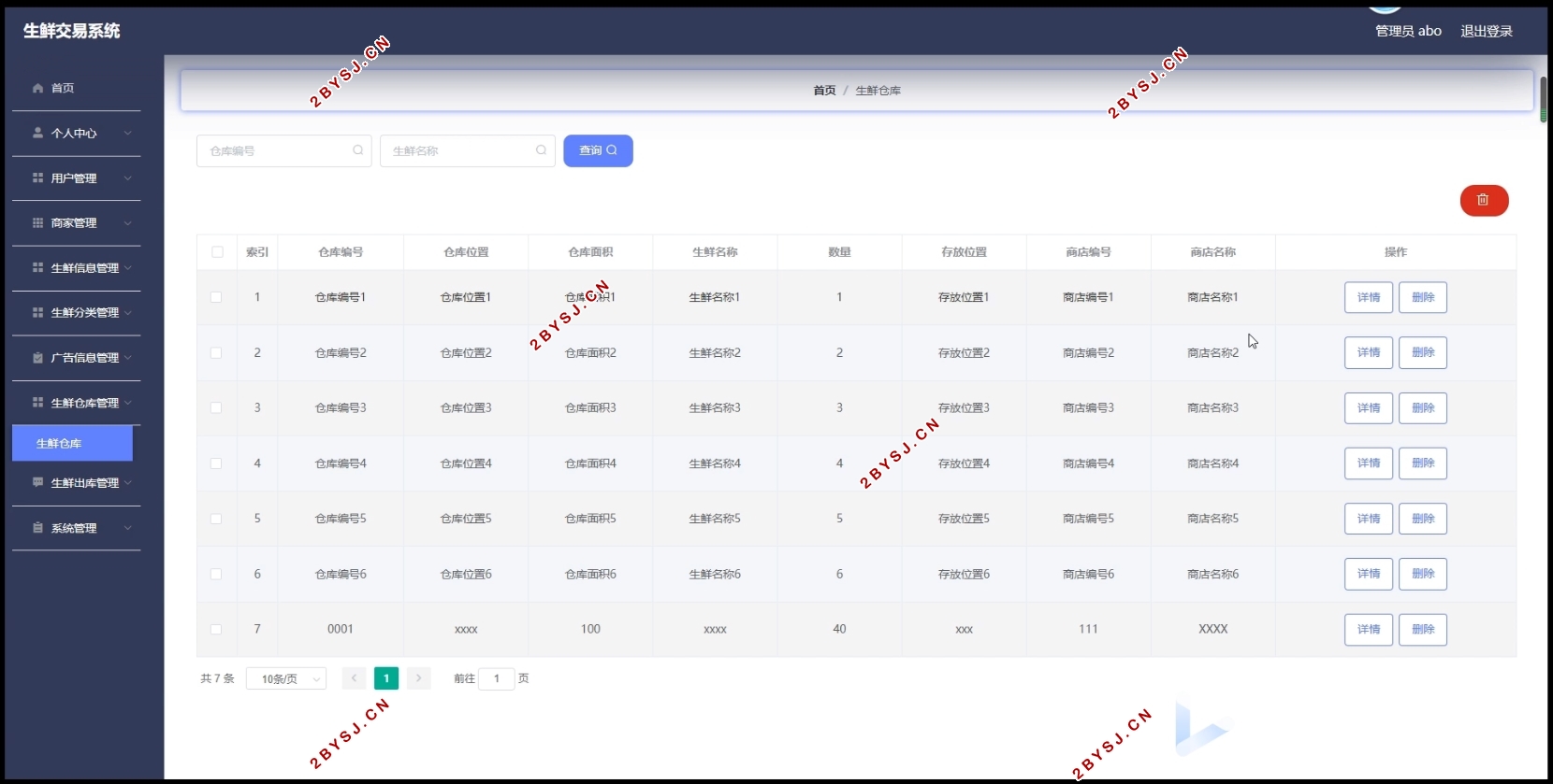 生鲜交易系统的设计与实现(Springboot,MySQL)