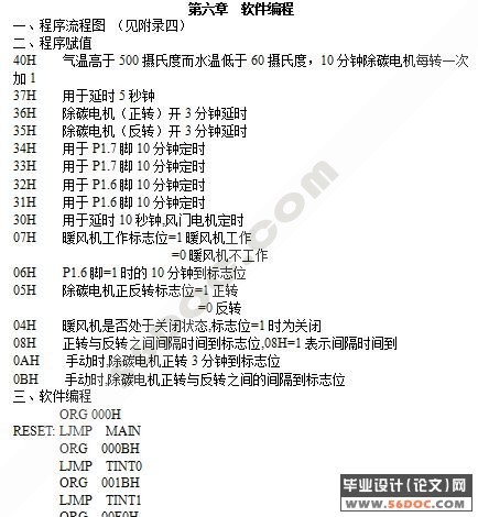 汽车暖风机单片机控制系统设计