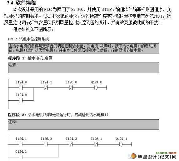 基于PLC的锅炉实时监控控制设计(西门子S7-300)