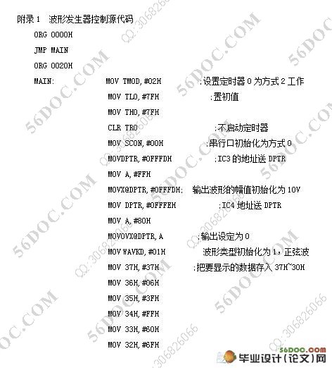 基于MCS—51单片机在波形发生器中的设计
