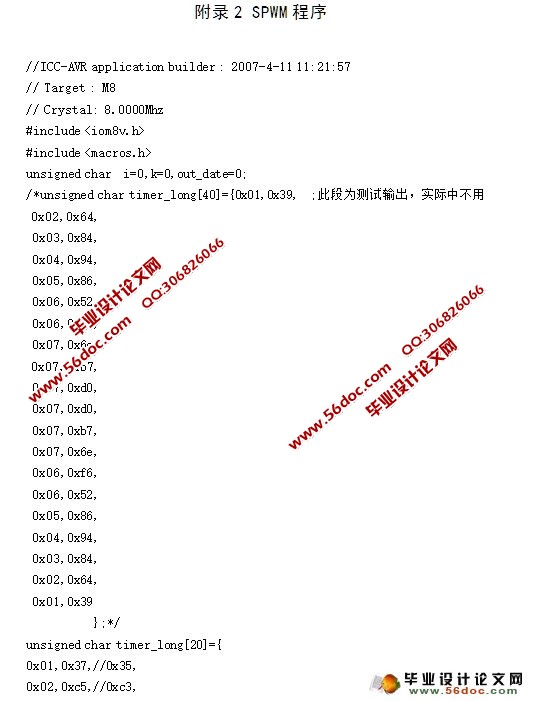 基于IGBT的变频电源设计(附程序,电路图)