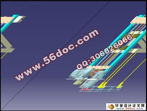 超声清洗机吊运机械手设计(CAD,PLC,三维CATIA,UG,仿真)