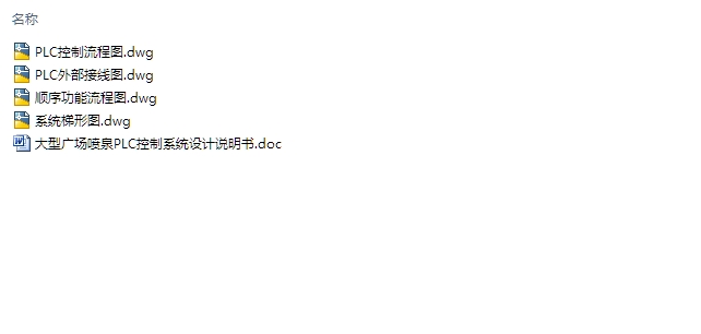 大型广场喷泉PLC控制系统的设计(含接线图,PLC梯形图)