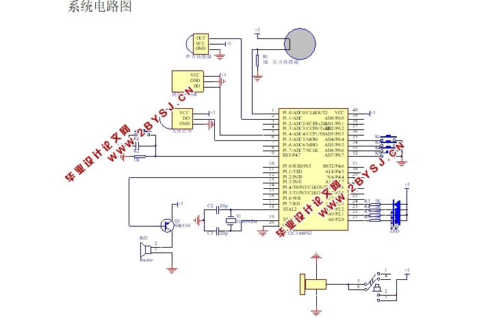 基于单片机的防盗报警器设计(附Proteus仿真程序)