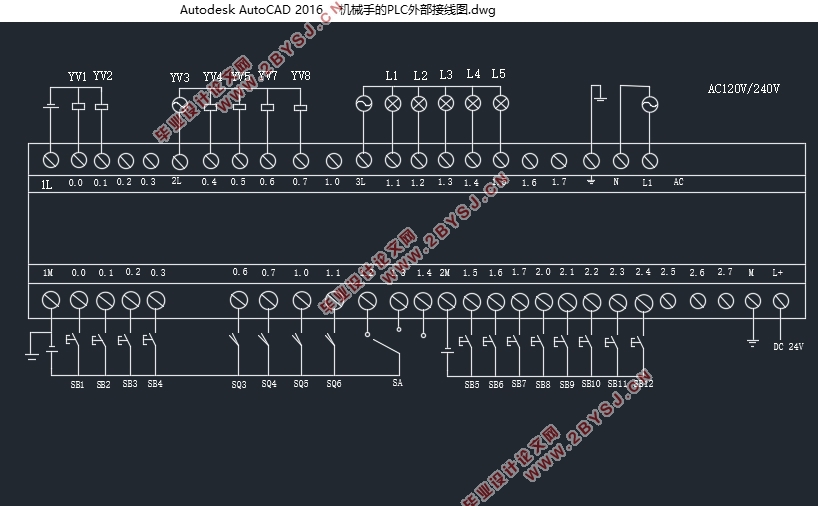 平移式机械手的控制设计(西门子S7-200)(含CAD图)