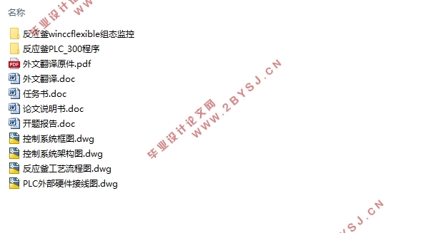 反应釜S7-300PLC控制系统设计(附PLC程序,接线图)