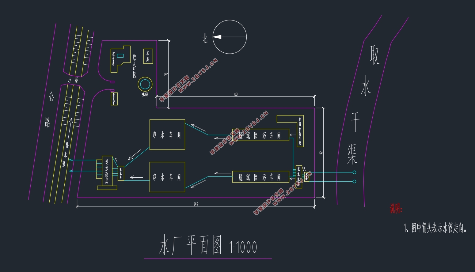 水厂110kV降压变电所电气设计(附CAD图)