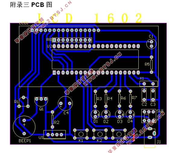 基于单片机的温湿度实时测量系统的设计(附原理图,PCB图,元器件清单,程序清单)