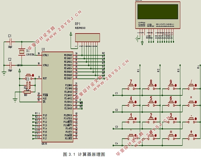 基于单片机的简易计算器设计