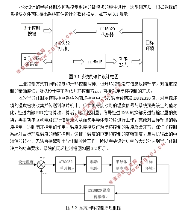 基于单片机的半导体制冷恒温控制系统的设计