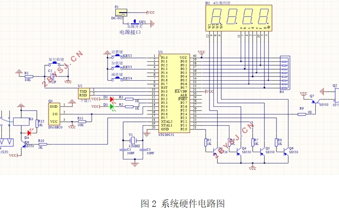 基于STC89C51单片机的水温检测控制系统的设计