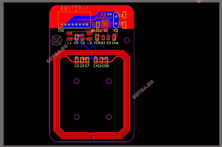 基于STM32的RFID读写设计(含电路图原理图,PCB图,程序)