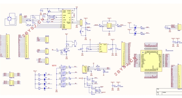 基于STM32单片机的电子秤控制系统设计—系统原理图与PCB制作