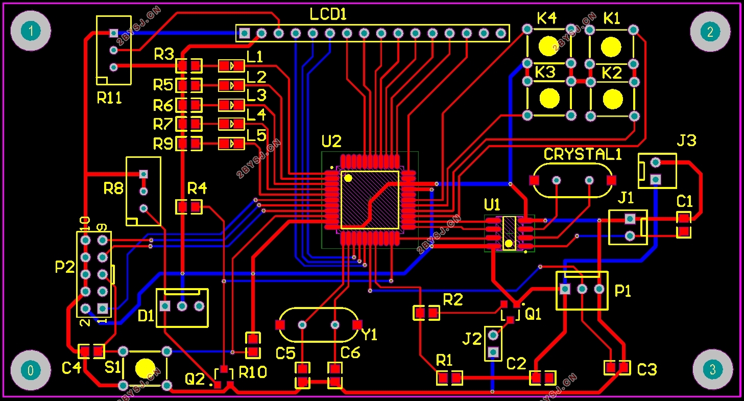 教室灯光控制系统的设计开发(附原理图,PCB图)
