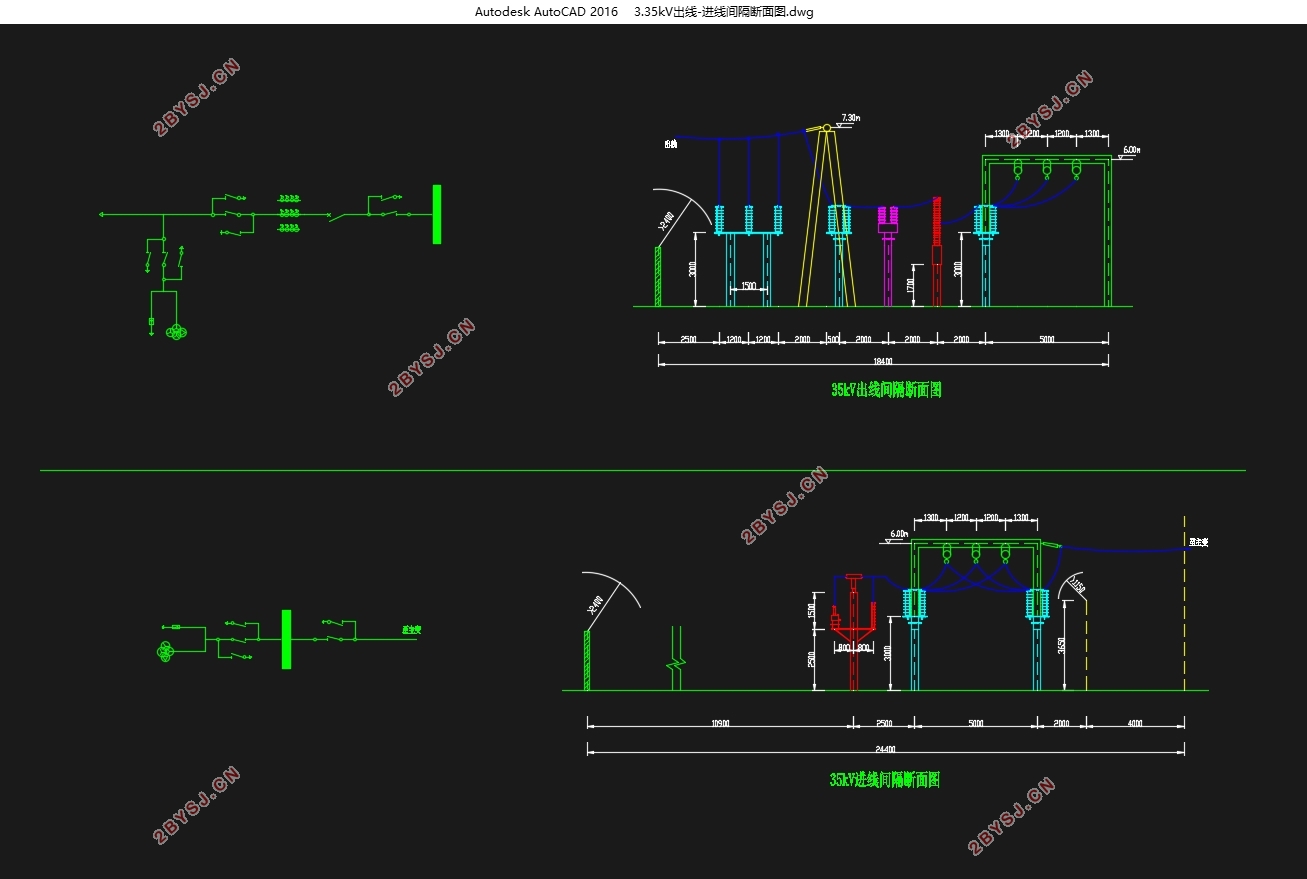 35/10kV(̨)һβ(CADͼ)