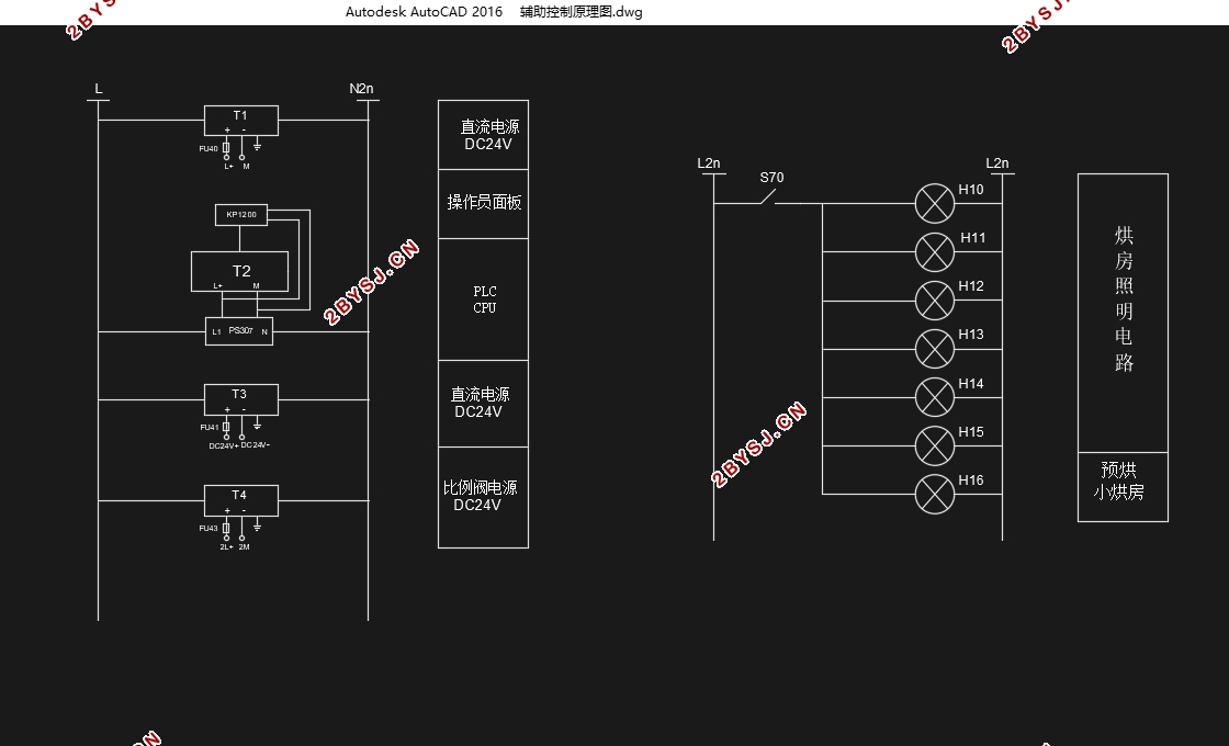 浆纱机烘筒温度控制系统设计(含CAD原理图,PLC程序,HMI程序)