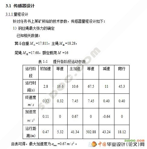 悬挂提升机及传感器的设计