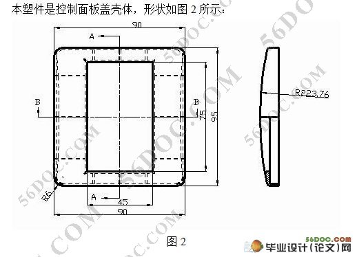 控制盒面盖注射模的设计