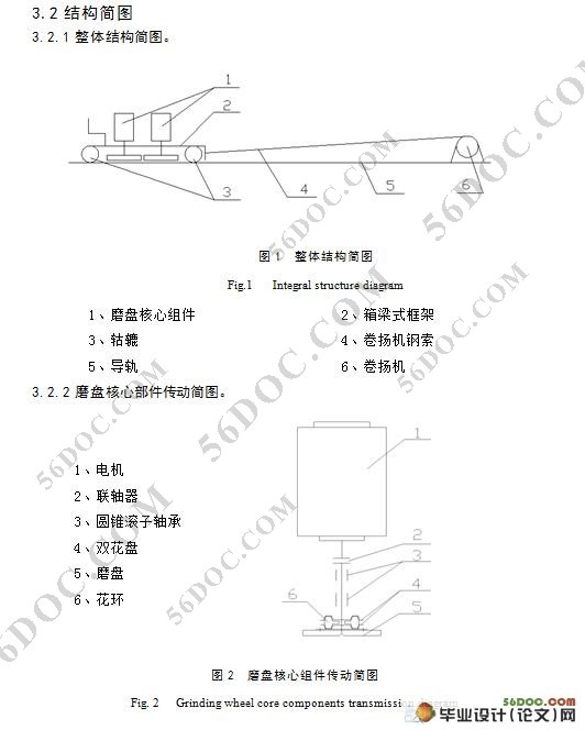 高铁路基箱梁式整体研磨机的设计