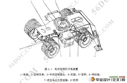 液压挖掘机行走装置设计