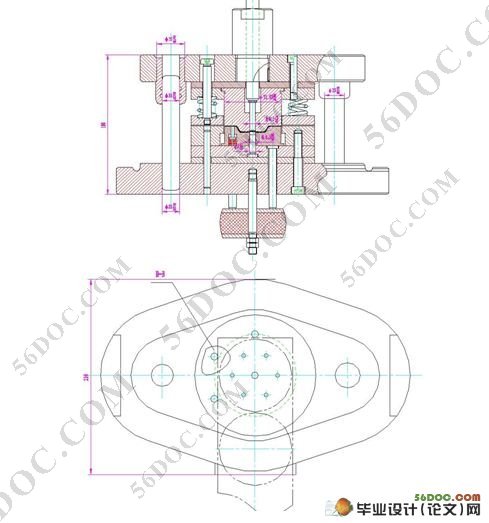 端盖冲压成型工艺及模具设计(附加工工艺卡)(caxa)