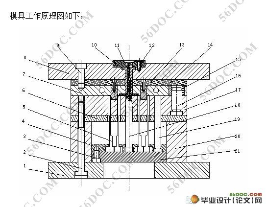 挡条套塑料模具设计