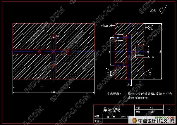 大长径比脚套注塑模的设计(含cad零件图和装配图)