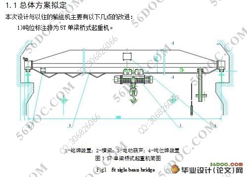 5T单梁桥式起重机金属结构设计(含cad零件图和装配图)