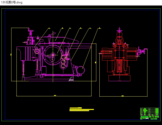 牛头刨床总体布局及主轴箱设计(含CAD零件图和装配图)