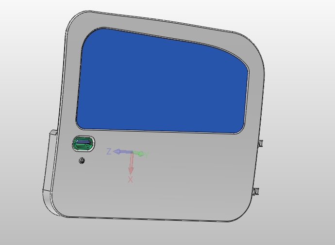 电动汽车右前车门的设计(含CAD图,SolidWorks,IGS三维图)