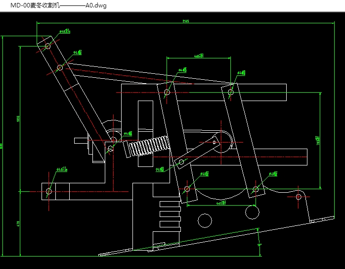麦冬收割机的设计(含CAD图,SolidWorks,IGS三维图)
