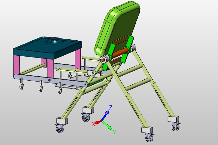 多功能婴儿餐桌椅的设计(含CAD图,SolidWorks,IGS三维图)