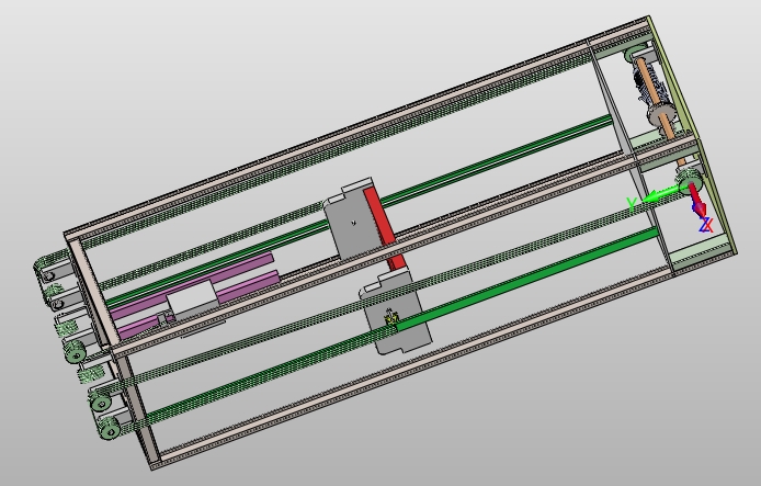 垂直升降类立体车库提升装置(含CAD图,SolidWorks,IGS三维图)
