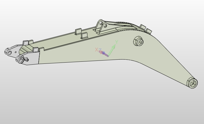 挖掘机动臂焊接工艺分析(含CAD图,SolidWorks,IGS三维图)