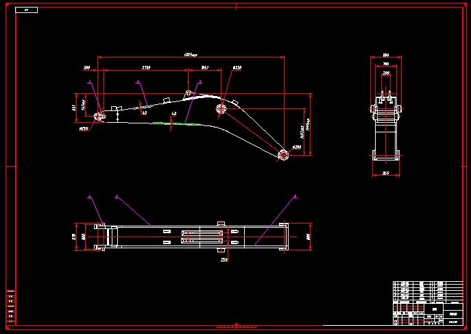 挖掘机动臂焊接工艺分析(含CAD图,SolidWorks,IGS三维图)