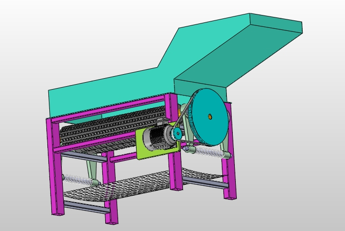 玉米剥皮机的设计(含CAD零件装配图,SolidWorks三维图)