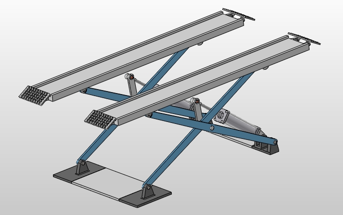 四轮定位举升机液压控制系统设计(含CAD图,SolidWorks三维)
