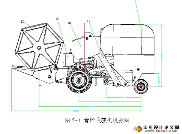 青贮收获机机身设计