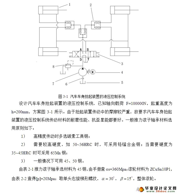汽车车身抬起装置的液压控制系统设计(UG三维图)