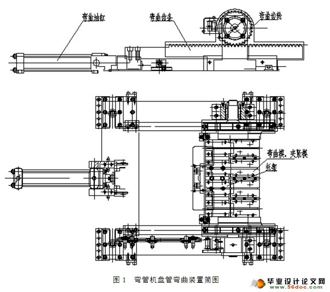 全自动盘料弯管机弯曲装置设计(含CAD零件装配图)