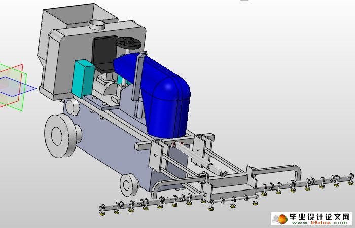 小麦中期施肥喷药机的设计(农业机械)(含CAD图,SolidWorks三维)